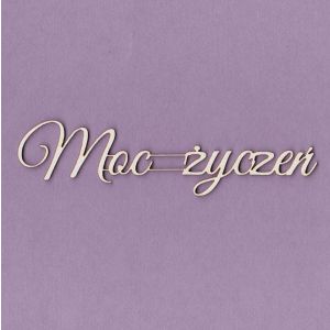 Tekturka Crafty Moly Napis G1 - Moz Życzeń